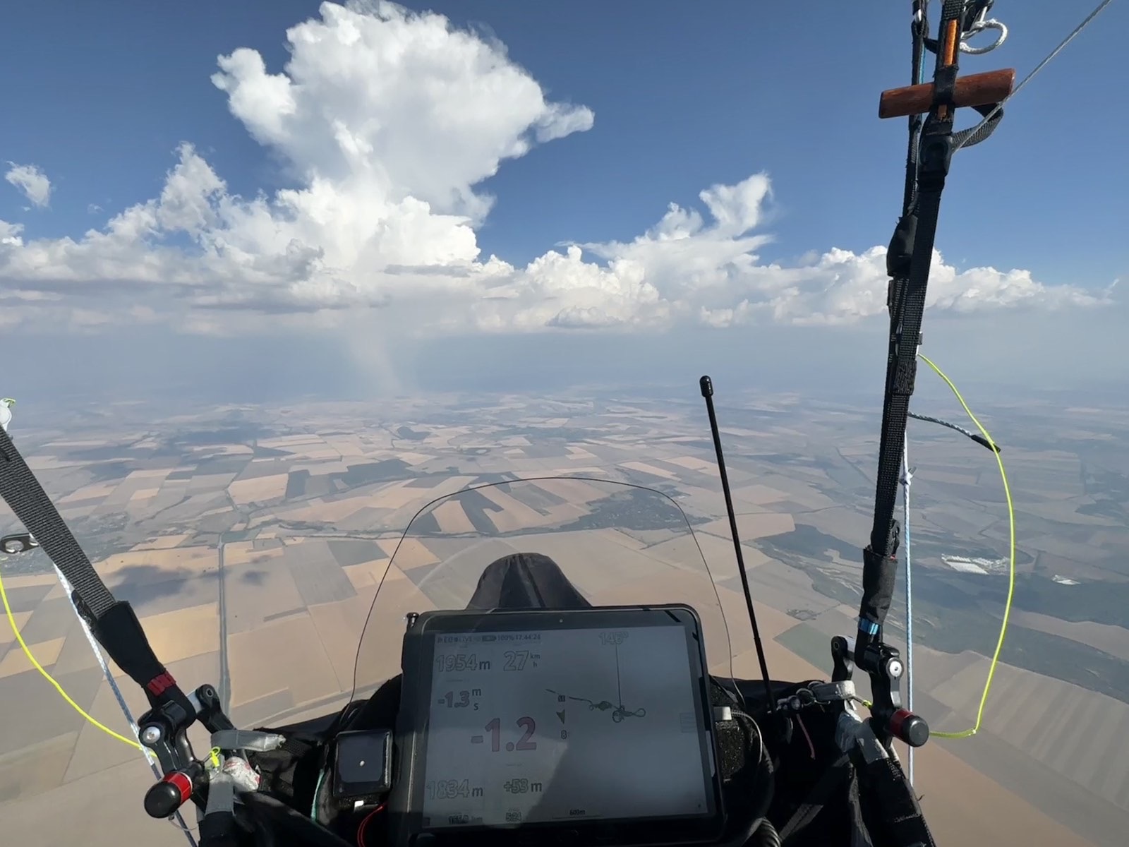 Bulgaria Dobrich flying paragliding